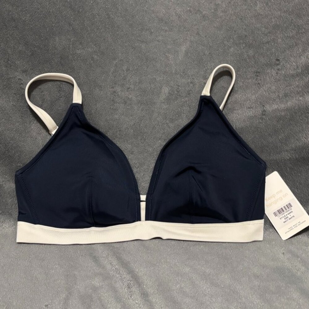 Lively The Swim Busty Bralette: Navy/White - Size 1